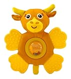Giggle Toys Little Longhorn Teether Rattle, Brown by Giggle Toys