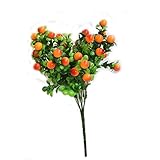 造花　フルーツバンチ　人工観葉植物　オレンジ
