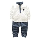 SIEGES ベビー服 2セット 男の子 秋冬 フォーマル 長袖 コットンリネン 無地 ポケット シャツ ロングパンツ セットアップ 子供 発表会 卒業式 入学式 シャツ