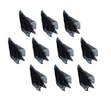 Rmcxly 10pcs 四角 曲芸 シルク ダンス スカーフ マジック トリック パフォーマンス 小道具 アクセサリー ムーブメント スカーフ (ブラック)