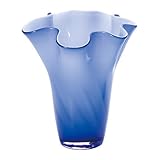 フリル花器 津軽びいどろ工房 WT/ブルー ブルー F-77491