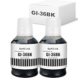 【BAALAND】キャノン用 GI36 GI-36 BK GI-36BK 2パック ブラック 顔料 170ML 互換インクボトル 対応機種： GX7030 GX6030 GX5030 GX4030 GX6530 GX5530 GX5130 GX7130