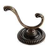 1個入り アンティーク調　壁掛けフック ドアハンガーフック 洋服 コート 帽子 ハンガー ネジ付き スモール