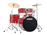TAMA タマ Imperialstar 22"BDスタンダードサイズ シンバル付き 一括ドラムセット "バーント･ミスト･レッド" IP52H6RC-BRM