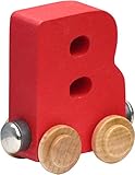 【米国正規商品・並行輸入】ネームトレイン 木製おもちゃ NameTrain Bright Finish Letter Cars - B