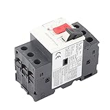 モーター保護ブレーカー モーターブレーカーボックス 35mmガイドレール 過負荷保護 設置簡単 ソーラーシステム 磁気システム (GV2-ME10C 4-6.3A)