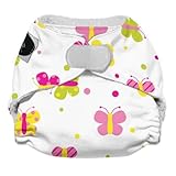 Imagine Baby Products Newborn Stay Dry All-In-One Hook and Loop Cloth Diaper, Flutter by Imagine Bab