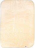BIG OSHI Baby Fuzzy Plush Spanish Blanket - BL-33 - Beige, Small by Big Oshi