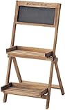GREEN HOUSE Blacｋboard Stand 黒板付木製スタンド ブラウン 3225/BR