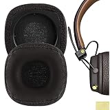 Geekria イヤーパッド互換性 パッド マーシャル Marshal Major III Wired, Major III Bluetooth Wireless, MID ANC ヘッドホンに対応 パッド イヤー/イヤーカップ (プロテインレザー/褐色)