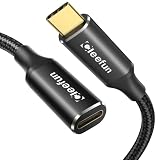 CLEEFUN USB-C 延長ケーブル 2m 延長コード 100W/5A PD急速充電