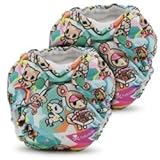 Kanga Care Lil Joey 2 Piece All In One Cloth Diaper, Tokisweet/Multi, Newborn by Kanga Care