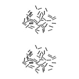 MagiDeal 100ピース銅ダブルバレル圧着スリーブワイヤトレースTackle forリグMaking高強度