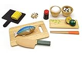 WOODY PUDDY（ウッディプッディ）　はじめてのおままごと 焼き魚セット