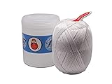 横田(Yokota) ダルマ ソフト レース糸 20番 465m巻 100g Col.白 2263