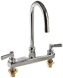 Zurn Z871B1-XL Kitchen Sink Faucet With 5-3/8" Gooseneck And Lever Handles. [並行輸入品]