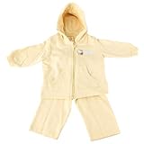 Hello Kitty Organicsベビー女の子パーカーとジョギングパンツセット カラー: オフホワイト