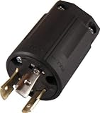 アメリカン電機 引掛形 ナイロンプラグ 接地2P20A250V 3222NL6