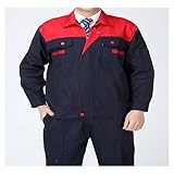 春秋　自動車修理服　制服・ワークウェア　作業服　レッド　XXL