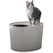 Amazon | 上から猫トイレ PUNT-530 ライトグレー | アイリスオーヤマ