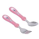 GUAngqi Cartoon Design Kids Cutlery Child Faltware Baby Spoon and Fork Set by Gu Angqi