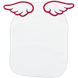 GoodsLand ベビー 背中 汗取りパッド 赤ちゃん ダブルガーゼ コットン100％ 吸収 天使の羽 出産祝い 女の子 男の子 ギフト 贈り物 ベビー用品 肌着 下着 (レッド) GD-ANGPA