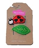 ヘアクリップ(2コセット)【レディバグ】 lily & momo ぱっちん留め