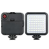 W49 ledビデオライト 小型 スマートフォン ビデオカメラ用 撮影照明用 超高演色性 gopro/dji osmo action/iph
