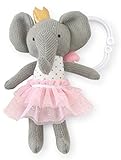 Mud Pie Princess Knit Stroller Buddy, Elephant [並行輸入品]