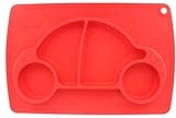 Car Silicone Baby Placemat - Square - Red [並行輸入品]