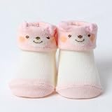 赤ちゃんの城 ソックス くまくま 7～8cm ピンク