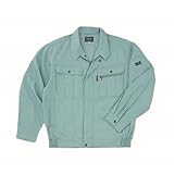 ソフトライトツイル制電シリーズ 長袖ブルゾン 春夏素材 cs-2508-b グリーン 4L