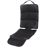 charmmy チャイルドシートマット チャイルドシート カバー 車保護シート 愛車を守る　シートプロテクター チャイルドシート 保護 マット クッション 滑り止め 収納ポケット付き