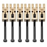 Musiclily Pro 10.8mm ギターブリッジサドル Floyd Rose Originalフロイドローズ オリジナル/Speical 6弦エレキギター用、ゴールド（6個セット）