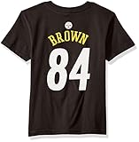 NFL Boys 4 – 7 Antonio Brown Pittsburgh Steelers Mainliner Player Name & Number半袖Tシャツ、ミディアム/ ( 5 – 6