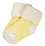 (ビグッド)Bigood ベビー 赤ちゃん ソックス かわいい 靴下 ルームソックス カジュアル ふわふわ ソックス 靴下 新生児 保温ソックス 出産祝い（イエローM）