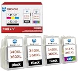 BC-340 / BC-360 BC-341 / BC-361 キャノン 用 インク 360 361 BC-360XL BC-361XL 詰め替えインク 340XL/360XL3本 341XL/361XL1本 合計4本 TS5330 TS5130S TS5130 TS5430 MG3630 インク 純正 と併用可能