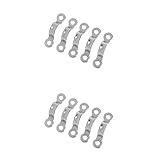 B Blesiya シートアイレーシングストラップ　サドルクリップ　馬具　ブライドル　ハーネス　首輪の製造用　316ステンレス鋼製　10個入り