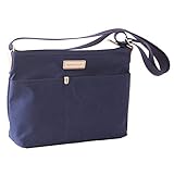 [アコースティック・ワールド] stitch ステッチ ミニ ショルダーバッグ 日本製 本革 帆布 ネイビー aw01906-NV