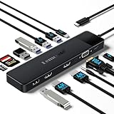 ドッキングステーションhdmi２つ USB Type C 13-in-1デュアル Display 4K@30Hz