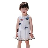 trendinao Toddlers子Girls Pincessバタフライノースリーブチュールチュチュドレス誕生日/ Dancingパーティー/ウェディング カラー: ホワイト