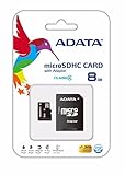 【8GB】 A-DATA ｍｉｃｒｏSDHCカード Class4 AUSDH8GCL4-RA1