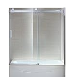 Ove Decors Sierra Overbath 5 / 16強化クリアガラススクリーンパネル、59インチ