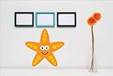トップ販売デカール – 価格Reduced :ヒトデの海洋動物画像子供男の子女の子ベッドルームバスルームリビングルームアート壁画 – サイズ：12インチx 12インチ – ビニール壁ステッカー – 2