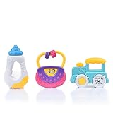 PerセーフColourful Rattles Toys Baby Nursery非毒性Shaking手Bell Rattleおもちゃ( B )