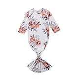 (ラランドリー) Laraandlory ベビー パジャマ 男の子 女の子 ガウン 花柄 長袖 スリーパー おくるみ カバーオール ロンパース 可愛い 出産祝い 誕生日プレゼント ギフト 100/18