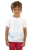 Pulla Bulla Toddler BoyビーチグラフィックTシャツ半袖シャツ US サイズ: L カラー: ホワイト