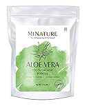 100% Natural Aloe Vera Powder by mi nature - 8 OZ / 227 g / 1/2 lb | Aloe Barbadensis | Vegan | Non GMO