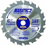 IRWIN Tools MARATHON Carbide Cordless Circular Saw Blade, 6 1/2-inch, 18T (24020) [並行輸入品]