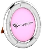 Krysaliis Sterling Silver Oval Etch Picture Frame - Pink Stand [並行輸入品]